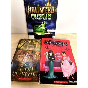 Lot of 3 Books Youth Horror 4th -6th Grade Scary Vampire Supernatural Haunted